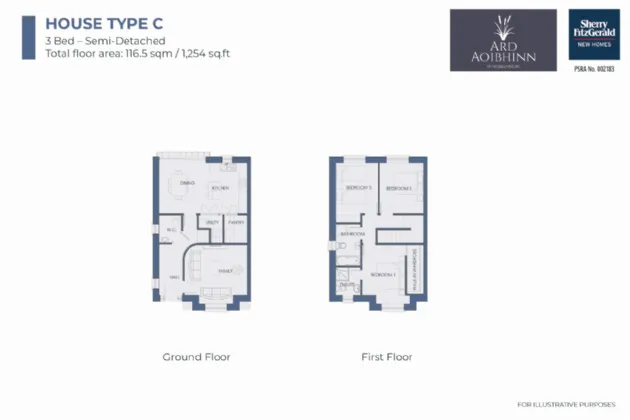 Photo of Type C - 3 Bed Semi -Detached, Ard Aoibhinn, Innishannon, Co. Cork