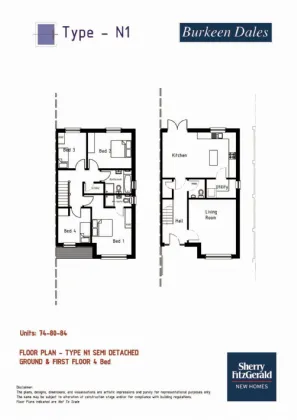 Photo of 4 Bedroom Semi Detached, Burkeen Dales, Hawkstown Road, Wicklow Town, Co. Wicklow