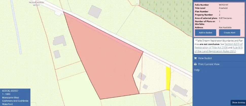 Photo of Site At Monatarriv, Lismore, Co Waterford