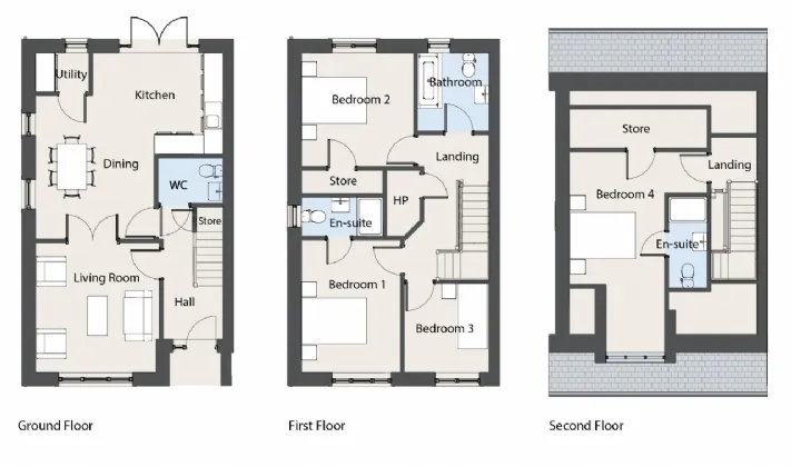 Photo of F Type - 4 Bed End Terrace, Oak Church, Kildare, Co. Kildare