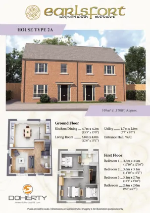 Photo of 3 Bed Semi - House Type 2A, Earlsfort, Seafield Road, Blackrock, Co. Louth