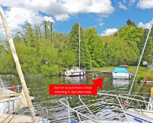 Photo of Boat Mooring At Garrykennedy Harbour, Portroe, Nenagh, Co. Tipperary, E45 PY79