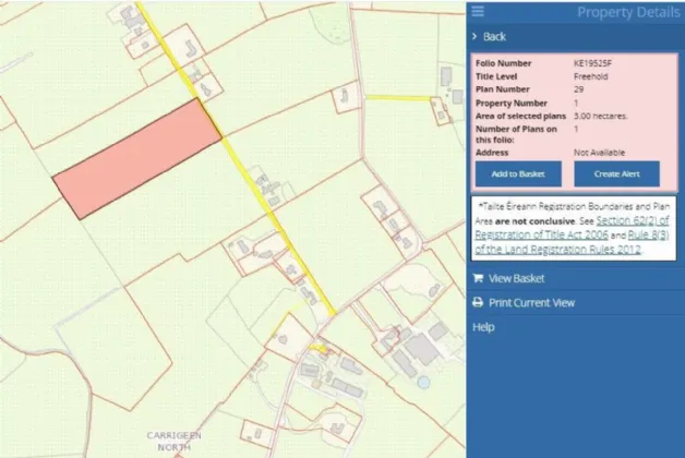 Photo of 7.41 Acres (Folio KE19525F), Carrigeen North, Baltinglass, Co Kildare