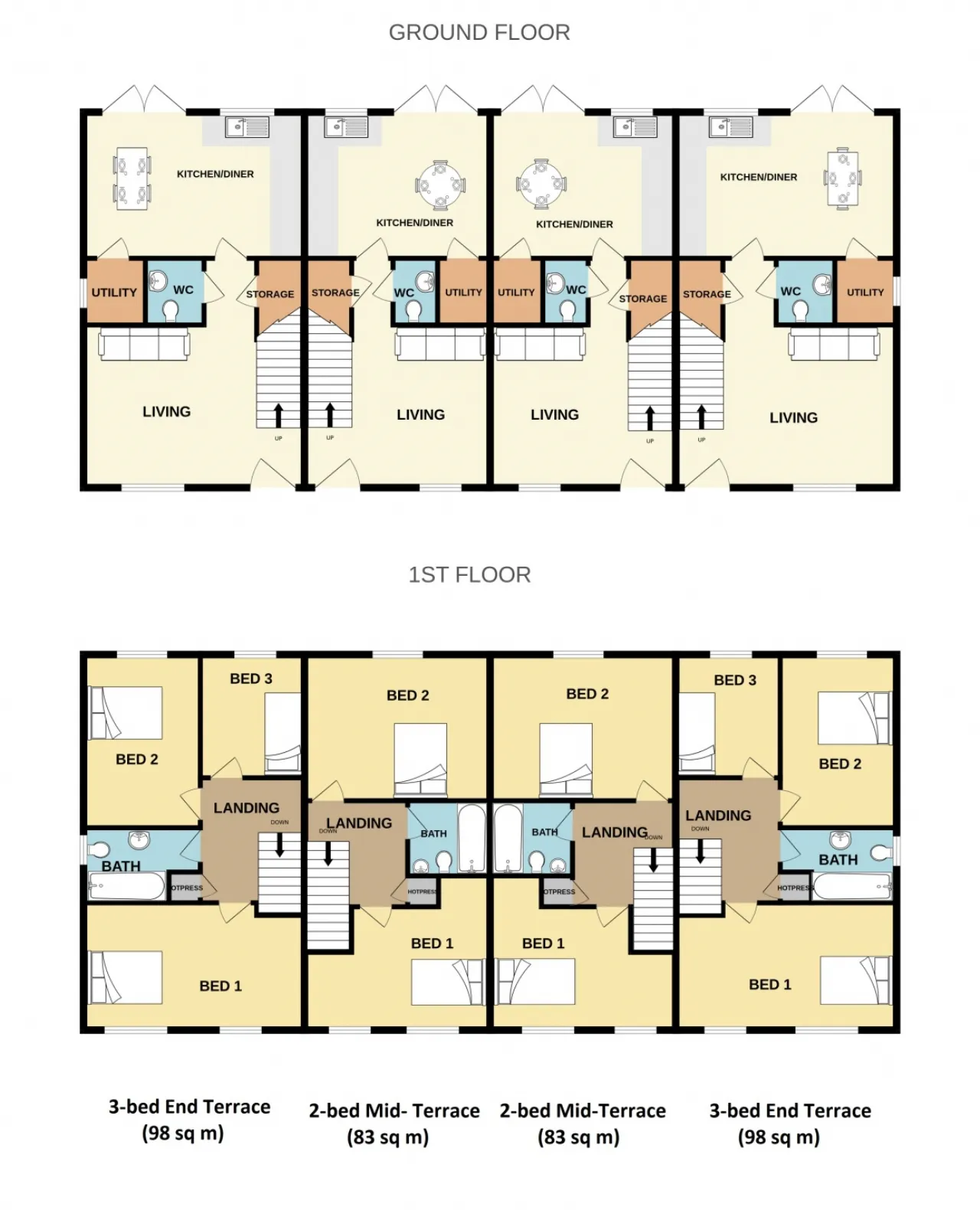 Photo of 3-Bed, End-Of-Terrace (98 Sq M), Cois Dara, Tullow Road, Carlow