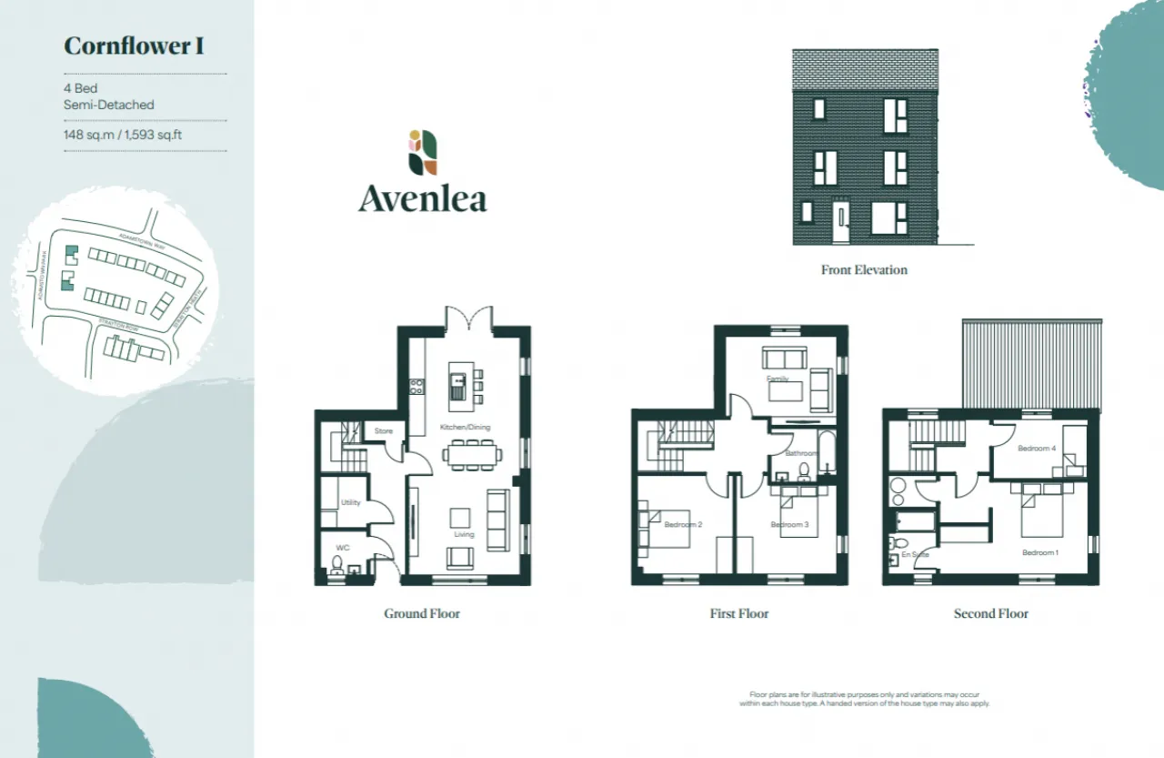 Photo of 4 Bed Semi Det Cornflower, Avenlea, Adamstown