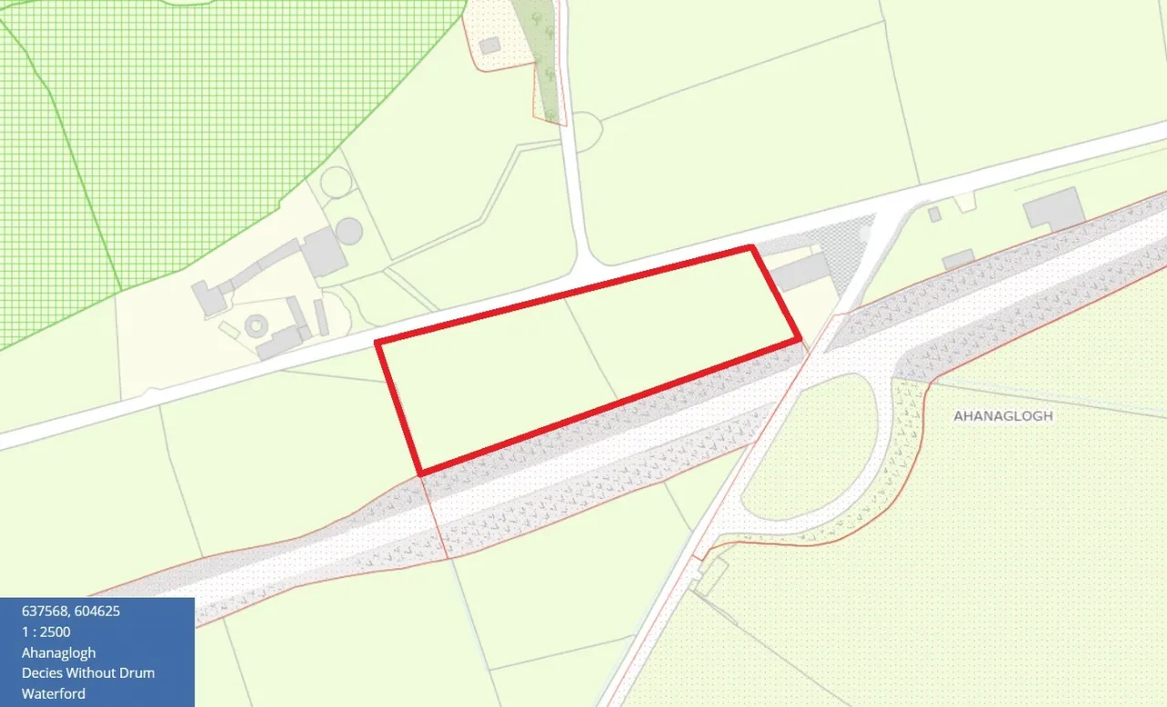 Photo of Land On N25 At Ahanaglogh, Entry Via Old Kilmacthomas Road, Kilmacthomas, Co Waterford