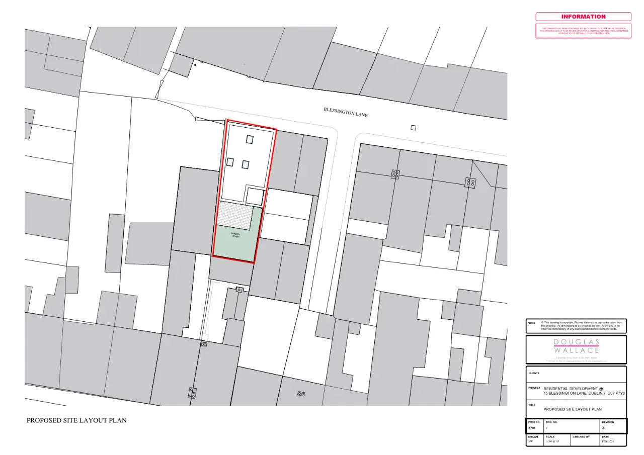 Photo of Site With Full Planning Permission, 15 Blessington Lane, Phibsborough, Dublin 7, D07 P7Y0