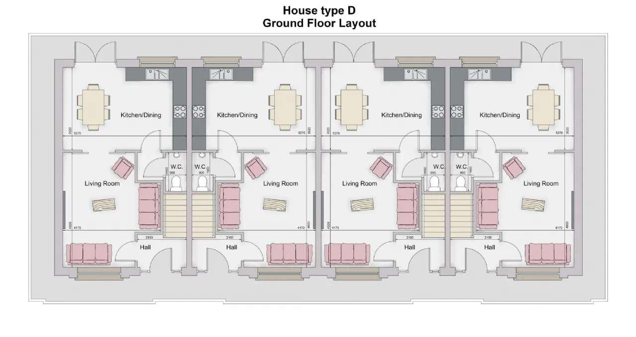 Photo of End Of Terrace Houses, Ard Rua Meadows, Claremorris, Co Mayo