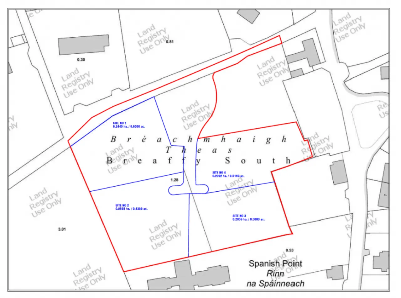 Photo of Zoned Development Site, Outline Planning For 4 Houses, Part Of Folio CE13939F, Spanish Point, Co. Clare.
