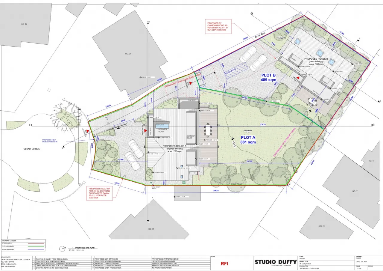 Photo of Plot B, Site @ Rear, 26 Cluny Grove, Killiney, Co. Dublin, A96 X022