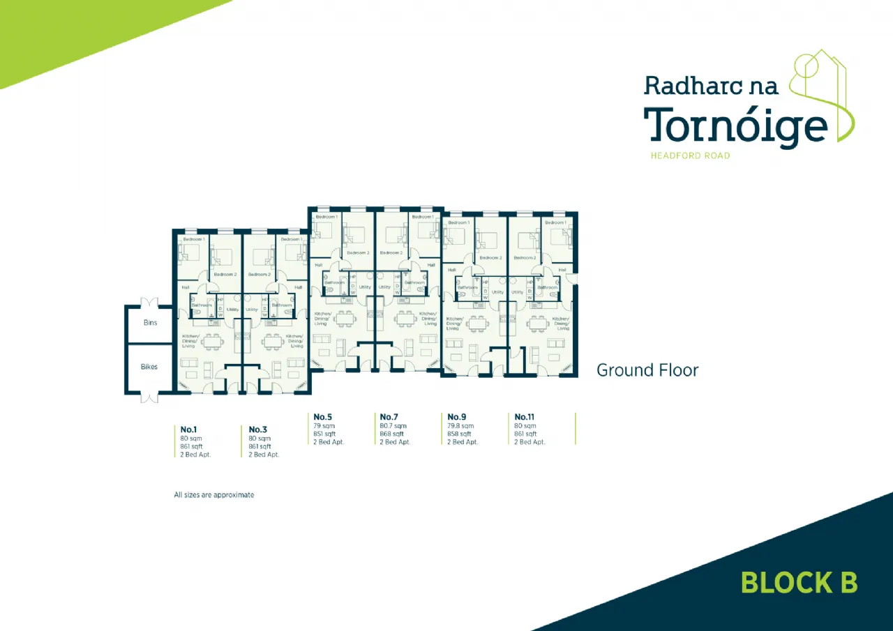 Photo of 2 Bedroom Ground Floor Apartment, Radharc na Tornóige, Headford Road, Galway