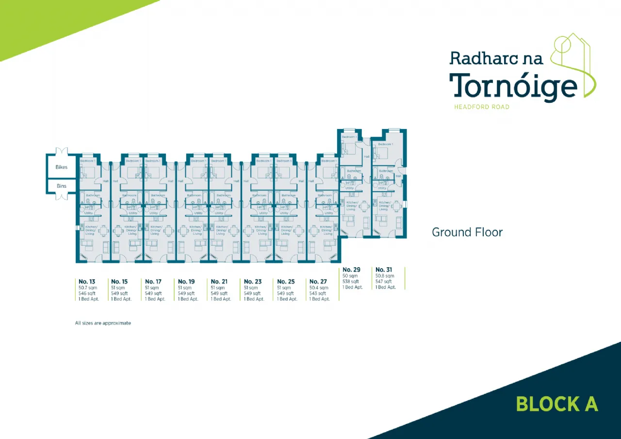 Photo of 1 Bedroom Ground Floor Apartment, Radharc na Tornóige, Headford Road, Galway