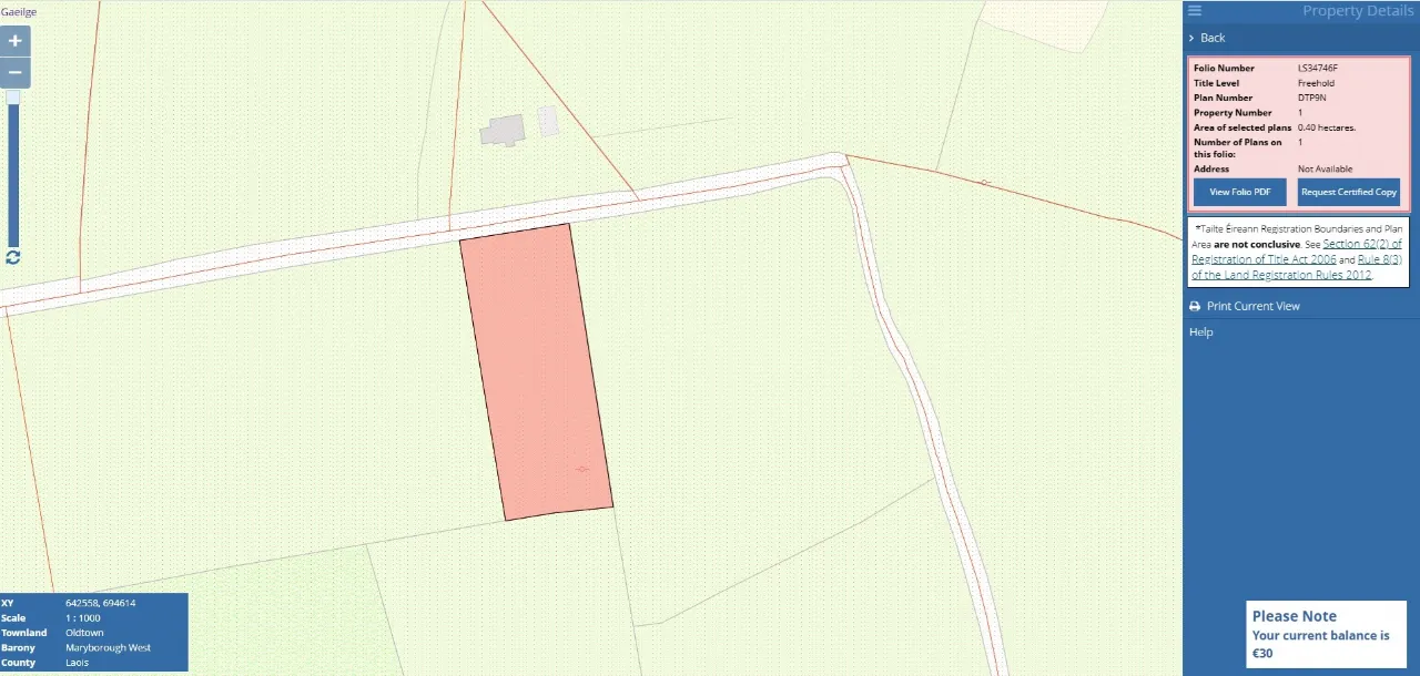 Photo of Site, Oldtown, Clonkeen, Portlaoise, Laois