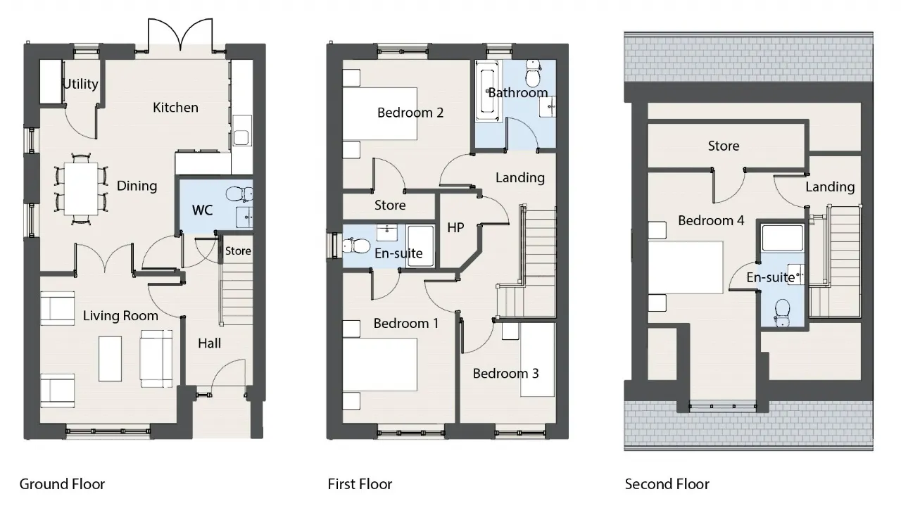 Photo of F Type - 4 Bed Semi-Detached, Oak Church, Kildare, Co. Kildare